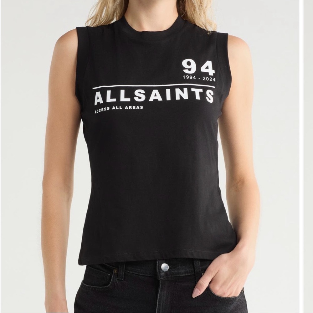 AllSaints Access Imogen Graphic Tank - Picture 2 of 6